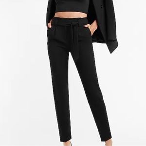 Express paperbag skinny dress pant